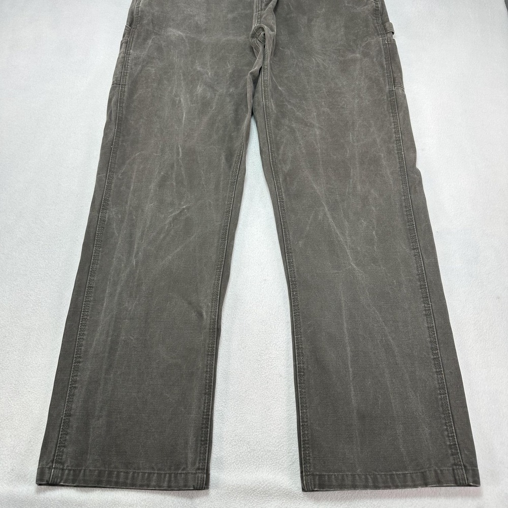 Berne Workwear Jeans Mens 38x34 Gray Regular Straight Canvas Carpenter Pants - Picture 2 of 14